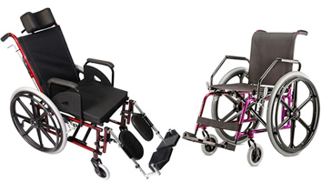 Linha completa para adultos, crianças e obesos. Cadeiras de Rodas convencionais e motorizadas, para venda ou aluguel com pronta entrega